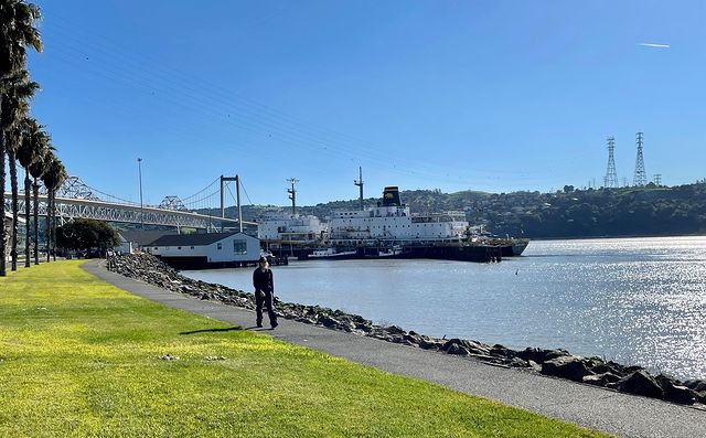 Walking by the bay