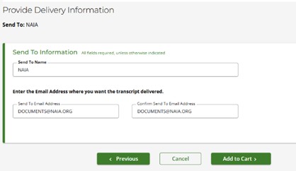 Delivery Information